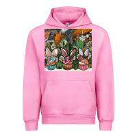 Fuchsia Pink easter Urban Hoodie - CowhideDigitalArt