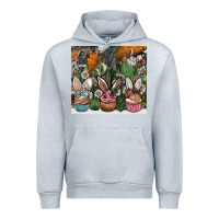 Heather Grey easter Urban Hoodie - CowhideDigitalArt