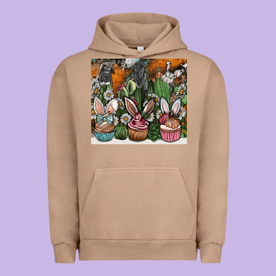 Easter Urban Hoodie Designed By Cowhidedigitalart