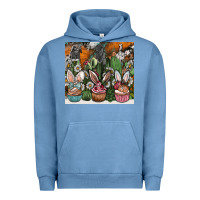 Pigment Pebble Blue easter Urban Hoodie - CowhideDigitalArt
