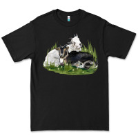 Black two baby nigerian dwarf goat Premium Tee - LillyAllenDesigns