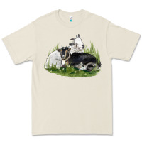Two Baby Nigerian Dwarf Goat Premium Tee | Teevron