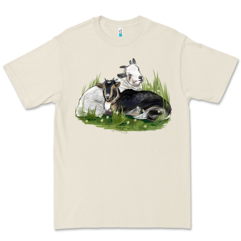 Two Baby Nigerian Dwarf Goat Premium Tee by LillyAllenDesigns | Teevron