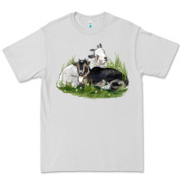 Dove Grey two baby nigerian dwarf goat Premium Tee - LillyAllenDesigns