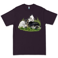 Plum two baby nigerian dwarf goat Premium Tee - LillyAllenDesigns