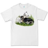 White two baby nigerian dwarf goat Premium Tee - LillyAllenDesigns