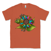 Copper western sunflower Classic Tee - JahusDesignShop