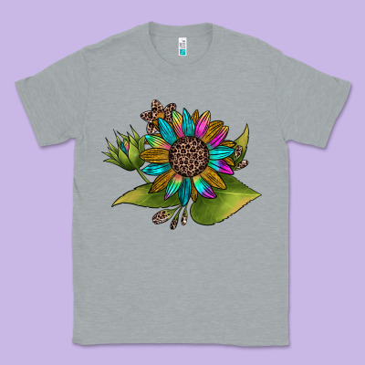 Western Sunflower Classic Tee Designed By Jahusdesignshop