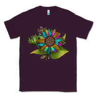 Plum western sunflower Classic Tee - JahusDesignShop
