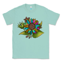 Seafoam western sunflower Classic Tee - JahusDesignShop