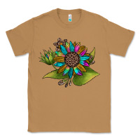 Toasted Coconut western sunflower Classic Tee - JahusDesignShop