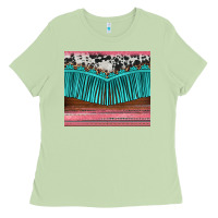 Matcha western fringe cowhide leopard Ladies Tee - BarkalooDesign