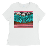 White western fringe cowhide leopard Ladies Tee - BarkalooDesign