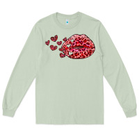 Matcha kiss with leopard and hearts Long Sleeve Tee - RanaPortraitStore