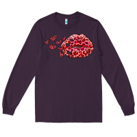Plum kiss with leopard and hearts Long Sleeve Tee - RanaPortraitStore
