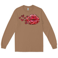 Toasted Coconut kiss with leopard and hearts Long Sleeve Tee - RanaPortraitStore