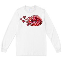 White kiss with leopard and hearts Long Sleeve Tee - RanaPortraitStore