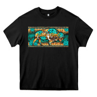 Black western  bison wild soul turquoise's gemstones  license plate template Heavy Core Tee - BarkalooDesign