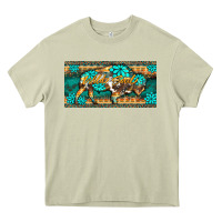 Mossy western  bison wild soul turquoise's gemstones  license plate template Heavy Core Tee - BarkalooDesign