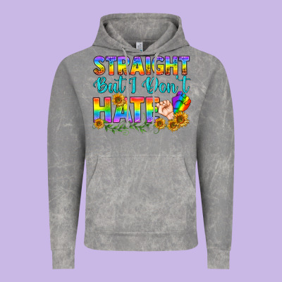 Lgbtq+ Straight But I Don't Hate Vintage Hoodie Designed By Bundleandbundleshop