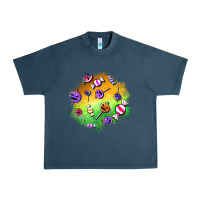 Midnight Navy halloween candy patches Urban Heavy Tee - BundleAndBundleShop
