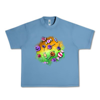 Pebble Blue halloween candy patches Urban Heavy Tee - BundleAndBundleShop