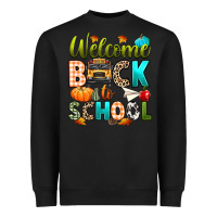 Black welcome back to school fall Heavyweight Sweatshirt - texasbilliewilder