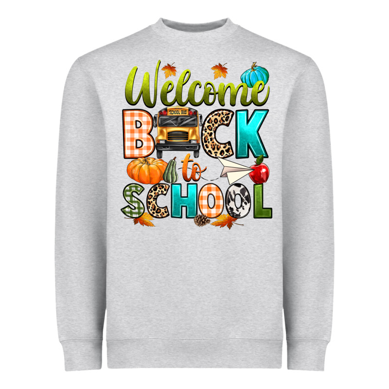 Welcome Back To School Fall Heavyweight Sweatshirt by texasbilliewilder | Teevron