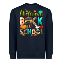 Navy welcome back to school fall Heavyweight Sweatshirt - texasbilliewilder