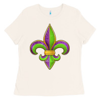 Bone mardi gras fleur de lis leopard Ladies Tee - Jasminsmagicworld
