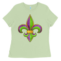 Matcha mardi gras fleur de lis leopard Ladies Tee - Jasminsmagicworld