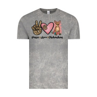 Cloud Rock peace love chihuahua Vintage Tee - JahusDesignShop
