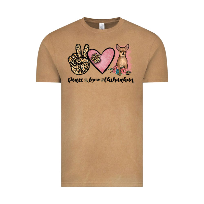 Peace Love Chihuahua Vintage Tee by JahusDesignShop | Teevron