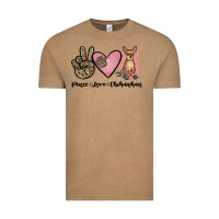 Vintage Coffee peace love chihuahua Vintage Tee - JahusDesignShop