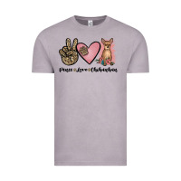 Vintage Zinc peace love chihuahua Vintage Tee - JahusDesignShop