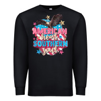 Black American heart southern soul 4th of july Premium Sweatshirt - FaDigitalArtStudio