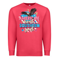 Cardinal American heart southern soul 4th of july Premium Sweatshirt - FaDigitalArtStudio