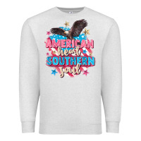 Oatmeal Heather American heart southern soul 4th of july Premium Sweatshirt - FaDigitalArtStudio