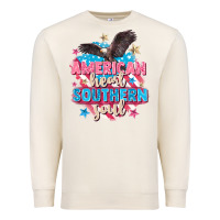 Sandshell American heart southern soul 4th of july Premium Sweatshirt - FaDigitalArtStudio