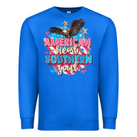 True Royal American heart southern soul 4th of july Premium Sweatshirt - FaDigitalArtStudio