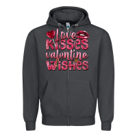 Smoke Love kisses Valentine wishes Valentine's Day Zipper Hoodie - HowdyJamesFarm