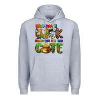 Heather Grey Who needs luck when you are this cute Premium Hoodie - OliviaCreatesArt
