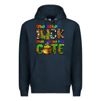 Navy Who needs luck when you are this cute Premium Hoodie - OliviaCreatesArt