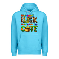 Ocean Blue Who needs luck when you are this cute Premium Hoodie - OliviaCreatesArt