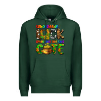 Sports Green Who needs luck when you are this cute Premium Hoodie - OliviaCreatesArt