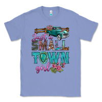 Colony Blue Just A Small Town Girl With Truck Classic Tee - BundleAndBundleShop