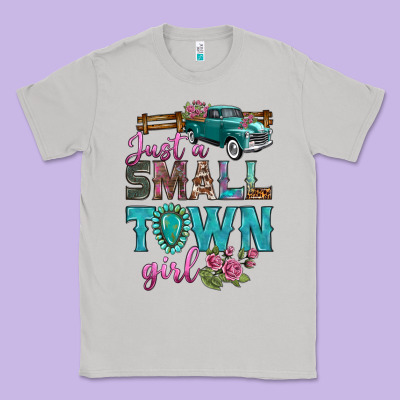 Just A Small Town Girl With Truck Classic Tee Designed By Bundleandbundleshop