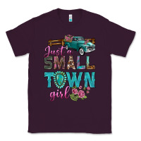 Plum Just A Small Town Girl With Truck Classic Tee - BundleAndBundleShop