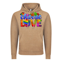 Vintage Coffee Pride LGBTQ+ Choose Love Vintage Hoodie - BundleAndBundleShop