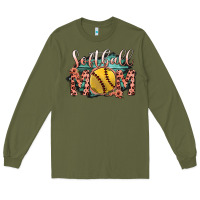 Army Green Softball Mom Long Sleeve Tee - Bettercallsaul